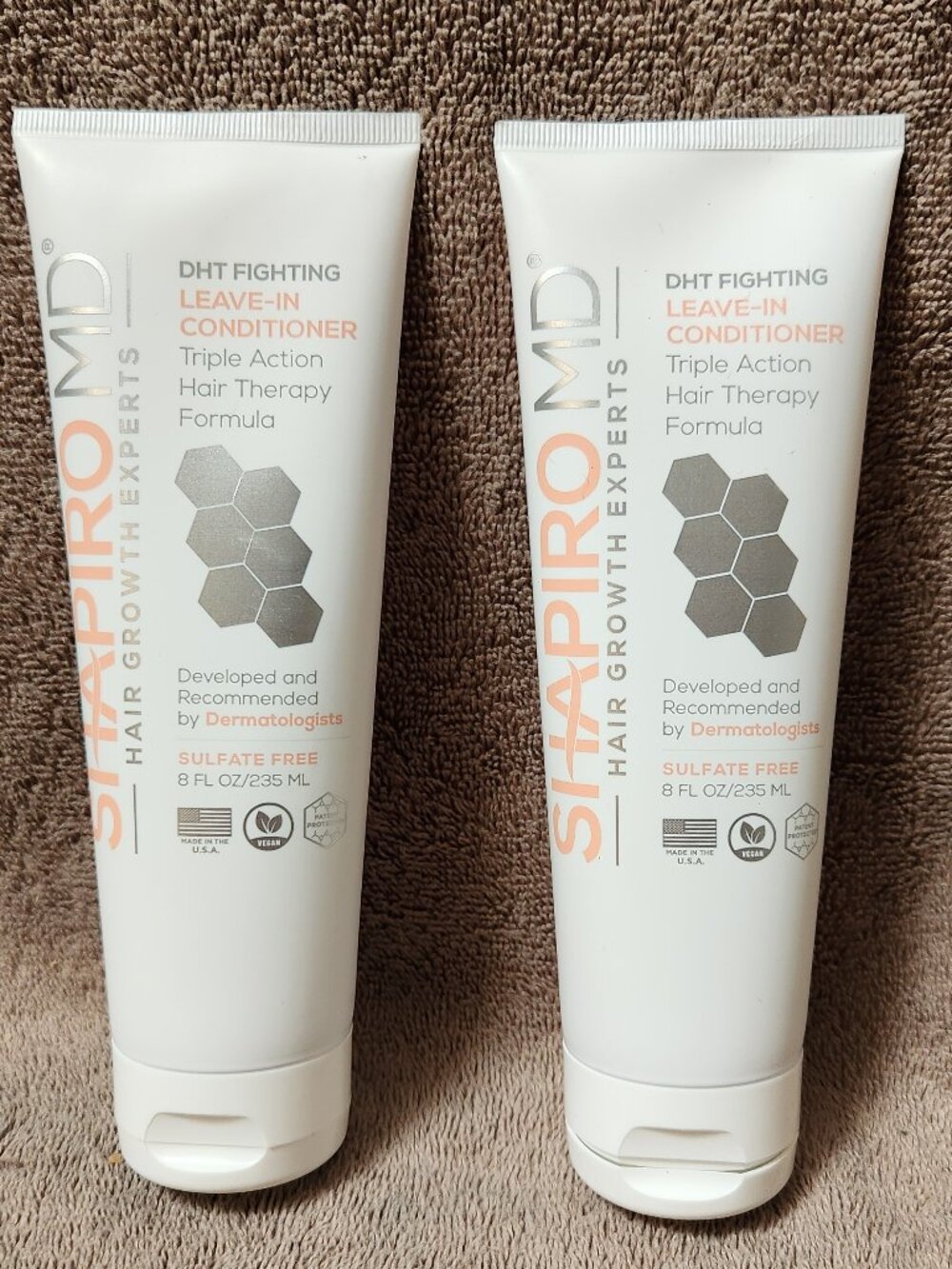 SHAPIRO MD Hair Growth DHT Fighting Leave-In Conditioner - Set of Two (2) - NEW